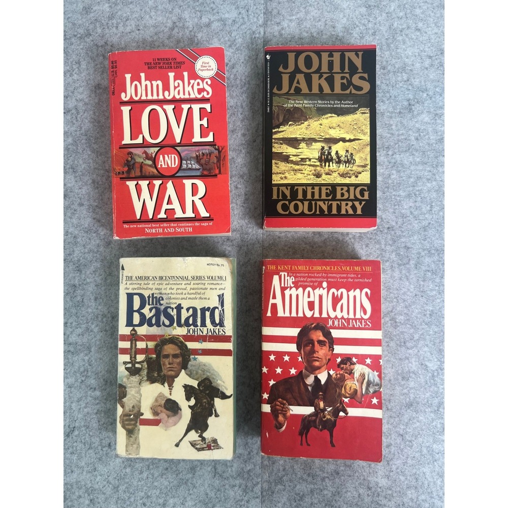Vintage Lot‎ of 4 John Jakes Paperback Novels